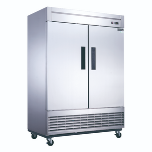 D55R 2-Door Commercial Refrigerator in Stainless Steel