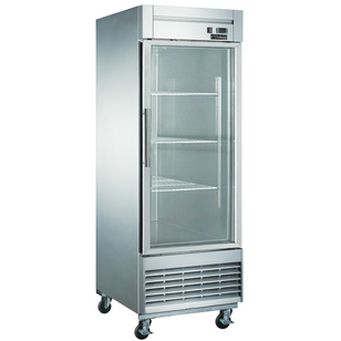 D28F-GS1 Bottom Mount Glass Single Door Commercial Reach-in Freezer