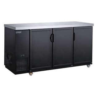 DBB72-M3 3-Door Bar and Beverage Cooler (Solid Doors)