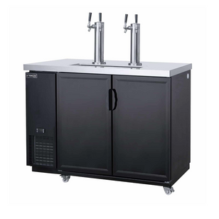 Dukers DKB60-M2 61″ Dual Tap Kegerator Draft Beer Cooler