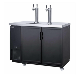 Dukers DKB48-M2 49″ Dual Tap Kegerator Draft Beer Cooler