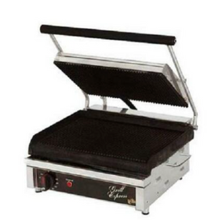 Star GX14IG, 120V 14" x 10" Panini Ribbed Surface Sandwich Grill New