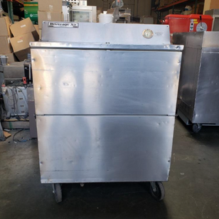Beverage-Air SMF34 34" Stainless Steel 2-Sided Cold Wall Milk Cooler Works Good