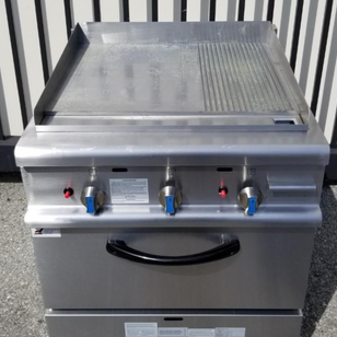 New EHP-7-A Flat Griddle + Grooved Griddle with Oven LPG gas 54,000 BTU